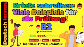 Briefe schreiben Viele Beispiele für die Prüfung B2 [upl. by Artemla]