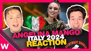 🇮🇹 Angelina Mango  quotLa noiaquot REACTION  Italy Eurovision 2024 [upl. by Ynohtnaluap736]