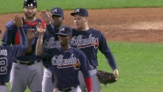 ATLNYM Vizcaino retires Granderson to end the game [upl. by Casar]