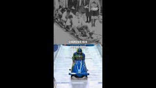 Gliding through 100 years with the Chamonix 1924 vs Beijing 2022 Bobsleigh competition 🛷 [upl. by Kenti]