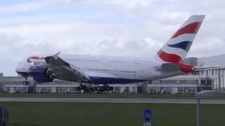 British Airways A380 Landing GXLEF Cabin First Flight [upl. by Abihsot237]