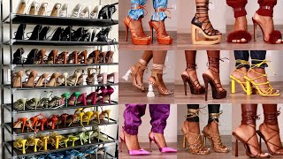 HIGHLY REQUESTED SUMMER HEELS COLLECTION 40 PAIRS [upl. by Ahsa]