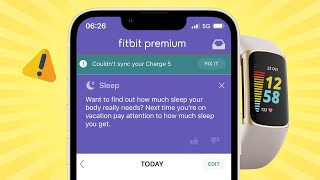 Fitbit Charge 5 not syncing data with phone Couldnt sync your Charge 5 [upl. by Cordula148]