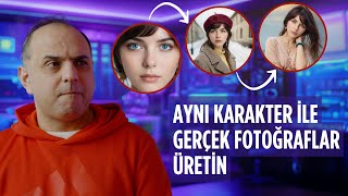 Aynı Karakter ile Gerçek Fotoğraflar Üretebileceğiniz Ücretsiz Telifsiz Yapay Zeka 🤖 [upl. by Nishi]