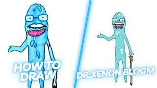 How to Draw DrXenon Bloom From Rick and Morty [upl. by Gnni436]