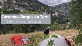 47km de rando dans les Cévennes avec bivouac gorges du Tarn et plateau des Causses [upl. by Oirad]