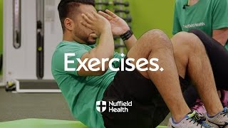 How To Sit up  Nuffield Health [upl. by Anilasor801]