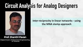 26  Interreciprocity in linear networks  using the MNA stamp approach [upl. by Marietta]