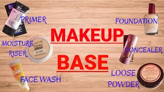 How To Apply Makeup Base  Moisture Primer Foundation Concealer Loose Powder Step By Step [upl. by Gathers391]