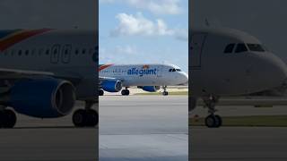 Allegiant airline pulling in [upl. by Ahsimrac]