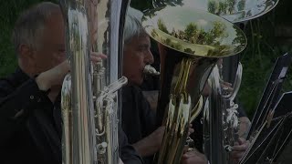 Barnard Castle Brass Band play quotBarnard Castle Marchquot at Barnard Castle [upl. by Graham]