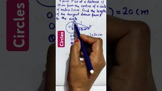 how to calculate length of tangent of a circleciclesexercise8AQ1rsagrawalclass10maths [upl. by Rosabel]