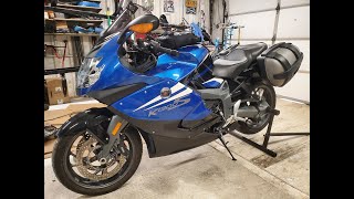 2011 BMW K1300S oil and filter change no drips on exhaust [upl. by Khalil]