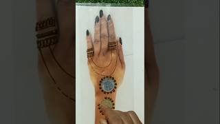 Simple mehndi design with cotton bud [upl. by Renba]