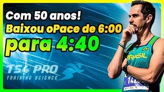 COM 50 ANOS ELE SAIU DO PACE DE 600 PARA 440 NOS 5KM [upl. by Notsag]