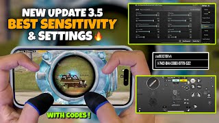 NEW😱 BEST SENSITIVITY amp SETTINGS 2024🔥 4 Finger Claw Gyroscope  35  Version 35 Icemire Frontier [upl. by Tawsha]