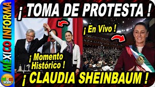 ¡TOMA DE PROTESTA EN VIVO LA PRIMER MUJER PRESIDENTA CLAUDIA SHEINBAUM [upl. by Fante272]