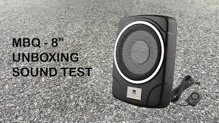 Mbq underseat subwoofer RM200 sound test [upl. by Ramirol999]