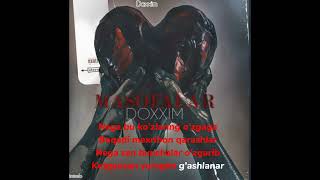 Doxxim Masofalar karaoke  imTeelo [upl. by Naellij]