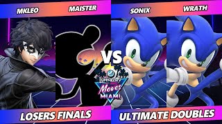 LMM Miami 2024 LOSERS FINALS  MkLeo amp Maister Vs Sonix amp Wrath  Smash Ultimate  SSBU [upl. by Reube]