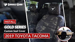 2019 Toyota Tacoma Seat Cover Installation [upl. by Mallissa]