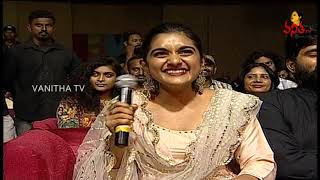 Suma Funny Questions to Niveditha Thomos at Brochevarevarura Pre Release Event  Vanitha TV [upl. by Airyt]