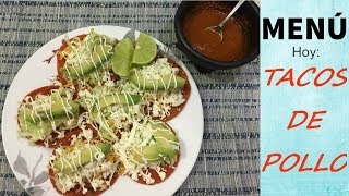 Tacos De Pollo  Como Hacer Tacos de Pollo Los Mas Ricos [upl. by Anan215]