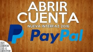 Como crear cuenta PayPal 2016 desde cero [upl. by Midis78]