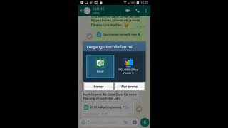 WhatsApp Grundlagen  Einführung 08 Excel Datei versenden und empfangen [upl. by Irakuy]