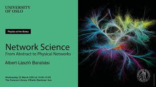 AlbertLászló Barabási – Network Science From Abstract to Physical Networks [upl. by Meneau]