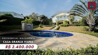 Casa com 5 Quartos à venda de 566 m² de área construída por R 240000000 Granja Viana  CotiaSP [upl. by Glavin729]