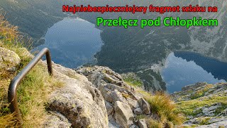 Najniebezpieczniejszy fragment szlaku na Przełęcz pod Chłopkiem [upl. by Chastain248]