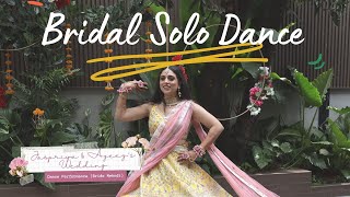 Bridal Solo Dance Jaspriya amp Azeezs Wedding Dance Performance  Bride Mehndi [upl. by Yerhcaz]