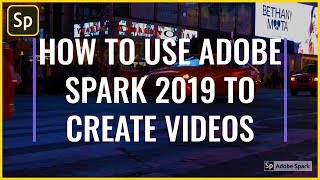 How to create a VIDEO using ADOBE Spark  adobe spark explainer video 2020 [upl. by Alaikim]