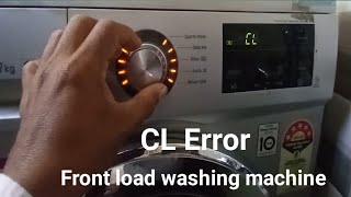 LG front load washing machine CL error [upl. by Nena231]