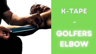 K Tape for Golfers elbow [upl. by Ahsiliw]