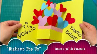 Biglietto Pop Up divertente biglietto facile da creare con i bambini e ideale per ogni occasione [upl. by Oman]