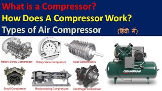 Compressor  Types of Compressor in Hindi  Working of Compressor  Compressor working Animation [upl. by William]