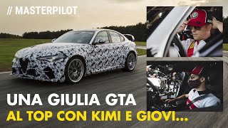 RAIKKONEN e GIOVINAZZI guidano Alfa Romeo Giulia GTA  CHE SPETTACOLO [upl. by Eniahpets71]