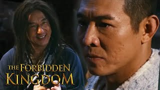 The Drunken Immortal vs The Silent Monk Jackie Chan vs Jet Li Scene  The Forbidden Kingdom [upl. by Aeki]