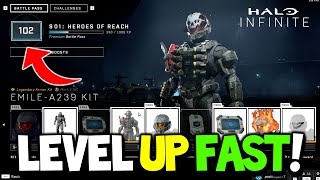 HOW TO LEVEL UP FAST amp EASY in Halo Infinite Multiplayer TIER 100 [upl. by Ennovaj735]