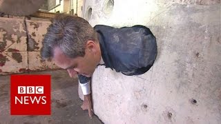 BBC man stuck trying Hatton Gardens vault hole  BBC News [upl. by Enirok]