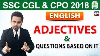 Adjective amp Questions Based on It  English  SSC CGL  SSC CPO  English By Sandeep Sir [upl. by Rohclem]