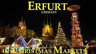 Erfurt Christmas Market  One of the loveliest in the whole of Germany 🇩🇪 [upl. by Aisayt]