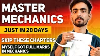 JEE 2025 How I Got Full Marks In Mechanics🤔  11th Chapterwise Weightage🔥 Best Resource💯 [upl. by Htidirrem]