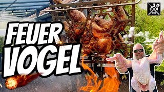 36 kg MINI Truthahn über offenem Feuer  030 BBQ [upl. by Naujid]