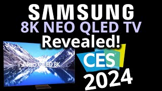 CES 2024  Samsung QN900D 8K NEO QLED TV revealed with NEW AI processing [upl. by Yot]