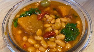 Hearty Puerto Rican White Beans  Habichuelas Blancas Guisadas [upl. by Downing797]