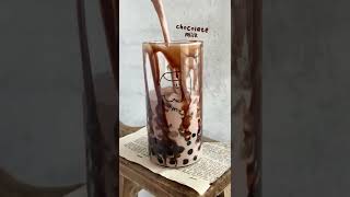 How to make a Chocolate Boba Drink YouTubePartner ad [upl. by Hawken]