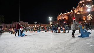 Pista de hielo en Morelia inicia actividades el 2 de diciembre [upl. by Ennasirk902]